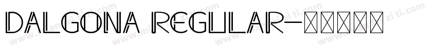 Dalgona Regular字体转换